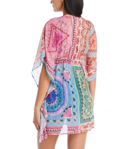 Women's A New Groove Chiffon Caftan Cover-Up Multi $42.57 Swimsuits