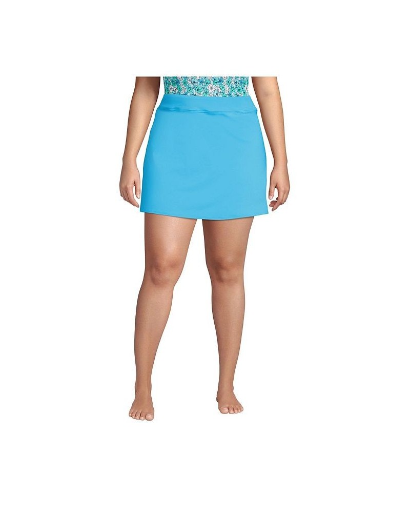 Women's Plus Size Swim Cover-Up Swim Skirt Bottoms Turquoise $36.01 Swimsuits