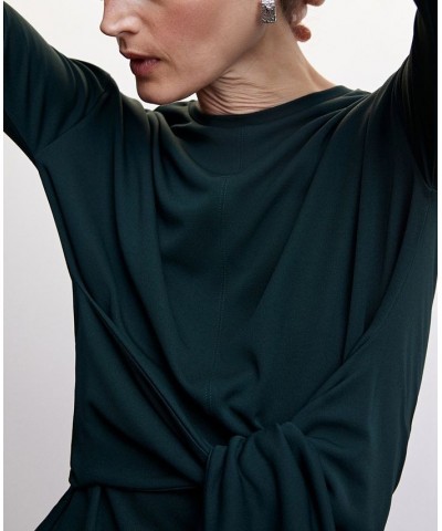Women's Knotted Top Green $31.50 Tops