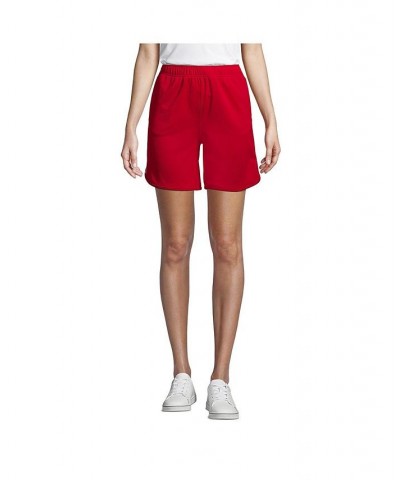 School Uniform Women's Mesh Athletic Gym Shorts Red $17.84 Shorts
