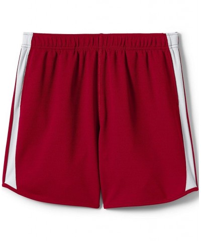 School Uniform Women's Mesh Athletic Gym Shorts Red $17.84 Shorts