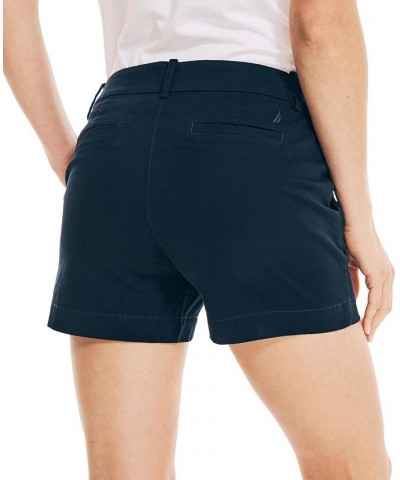 Women's 4" Stretch-Twill Shorts Blue $13.90 Shorts