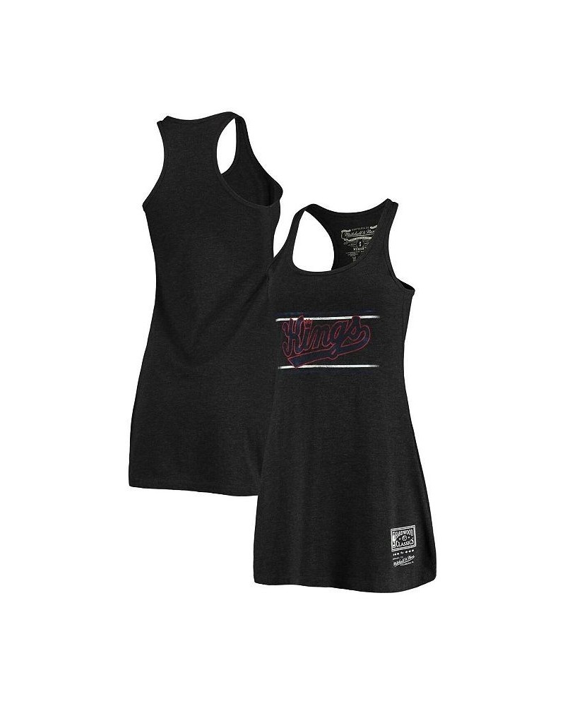 Women's Heathered Black Sacramento Kings Tri-Blend Hardwood Classics Racerback Tank Dress Black $28.59 Dresses