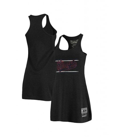 Women's Heathered Black Sacramento Kings Tri-Blend Hardwood Classics Racerback Tank Dress Black $28.59 Dresses