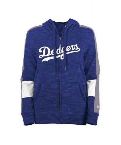 Women's Royal Los Angeles Dodgers Colorblock Full-Zip Hoodie Royal $42.50 Sweatshirts