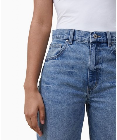 Women's Loose Straight Jeans Surfers Blue $34.30 Jeans