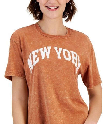 Juniors' New York Graphic T-Shirt Sunburn $9.87 Tops