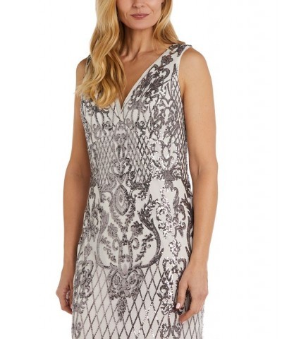 Sequined Gown Silver $90.72 Dresses