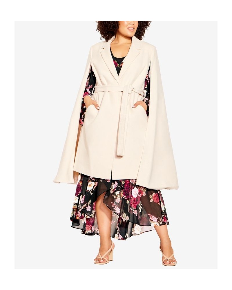 Trendy Plus Size Gigi Coat Cream $67.89 Coats