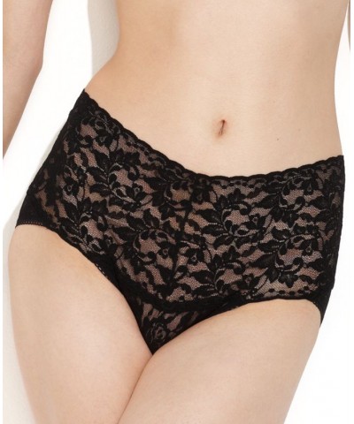 Women's Retro Lace V-kini Black $18.70 Panty