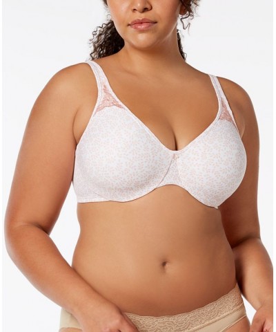 Passion for Comfort Seamless Underwire Minimizer Bra 3385 Pink Leaf Print $13.64 Bras