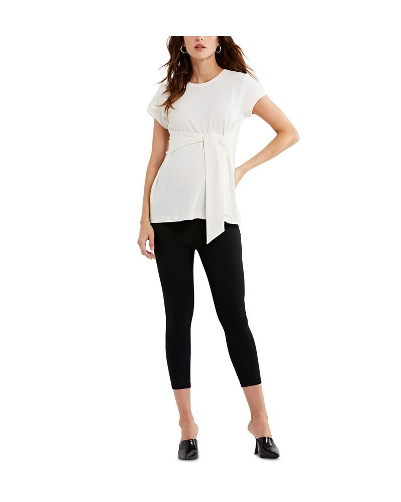 Maternity Tie-Waist Top White $43.20 Tops