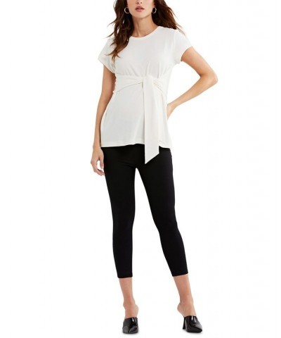 Maternity Tie-Waist Top White $43.20 Tops