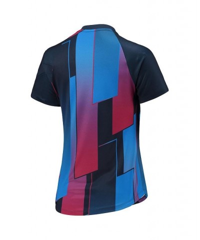 Women's Blue Barcelona 2021/22 Pre-Match Performance Top Blue $27.26 Jersey