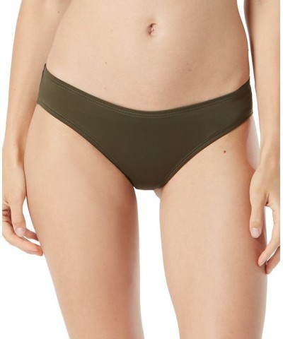 Riviera Shirred Cheeky Bikini Bottoms Green $31.68 Swimsuits