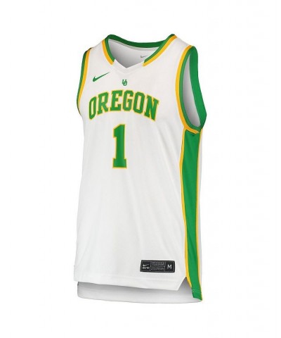 1 White Oregon Ducks Replica Women's Basketball Jersey White $41.40 Jersey