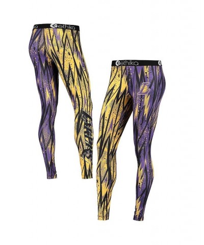 Women's Purple Gold Los Angeles Lakers Classic Leggings Purple, Gold $27.84 Pants