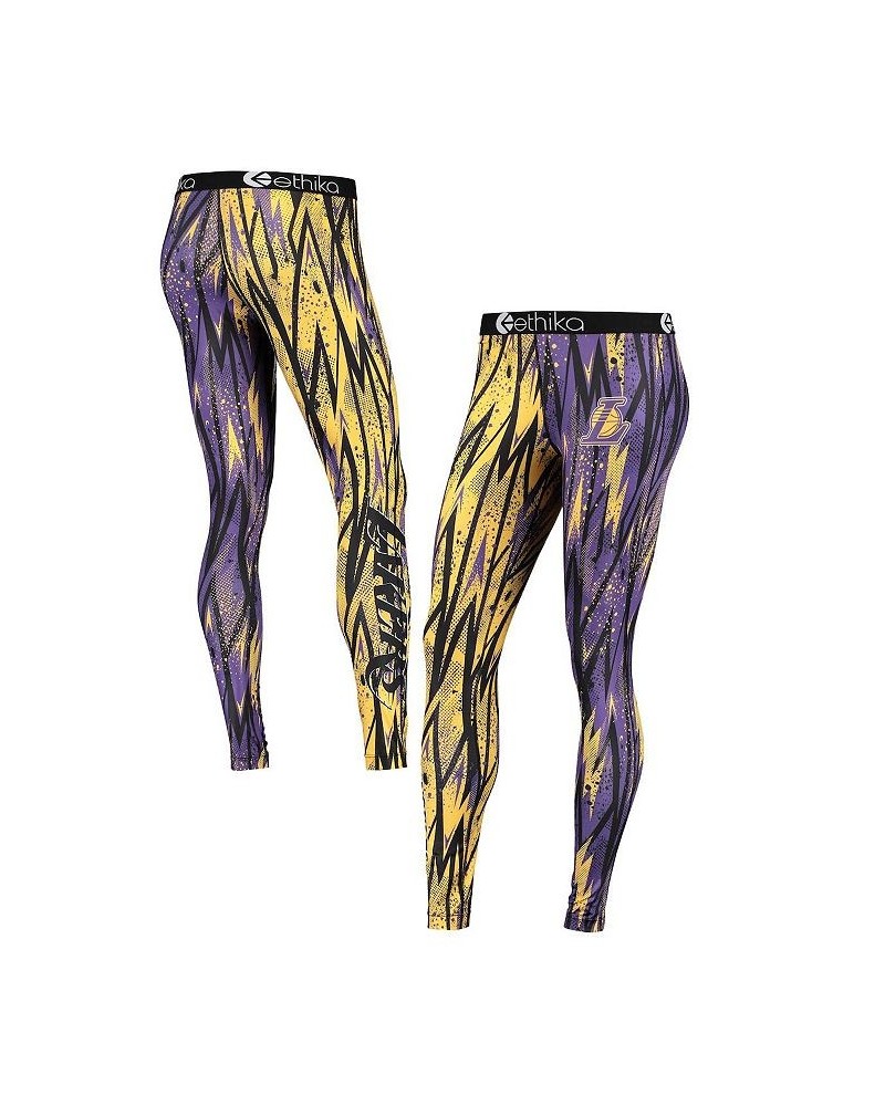 Women's Purple Gold Los Angeles Lakers Classic Leggings Purple, Gold $27.84 Pants