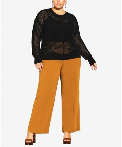 Trendy Plus Size Amelia Jumper Sweater Black $40.05 Sweaters