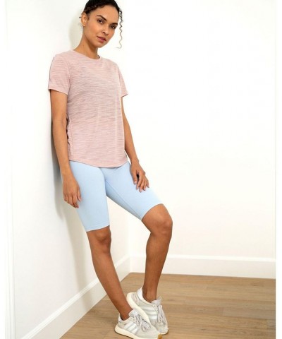 Lea Short Sleeve Top for Women Pink $22.36 Tops