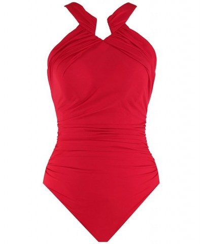 Rock Solid Aphrodite One-Piece Swimsuit Grenadine $83.16 Swimsuits