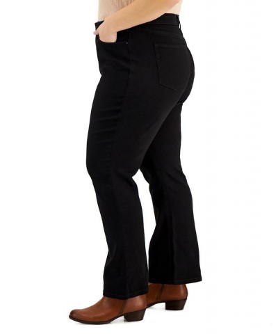 Plus & Petite Plus Size Tummy-Control Bootcut Jeans Black $12.80 Jeans