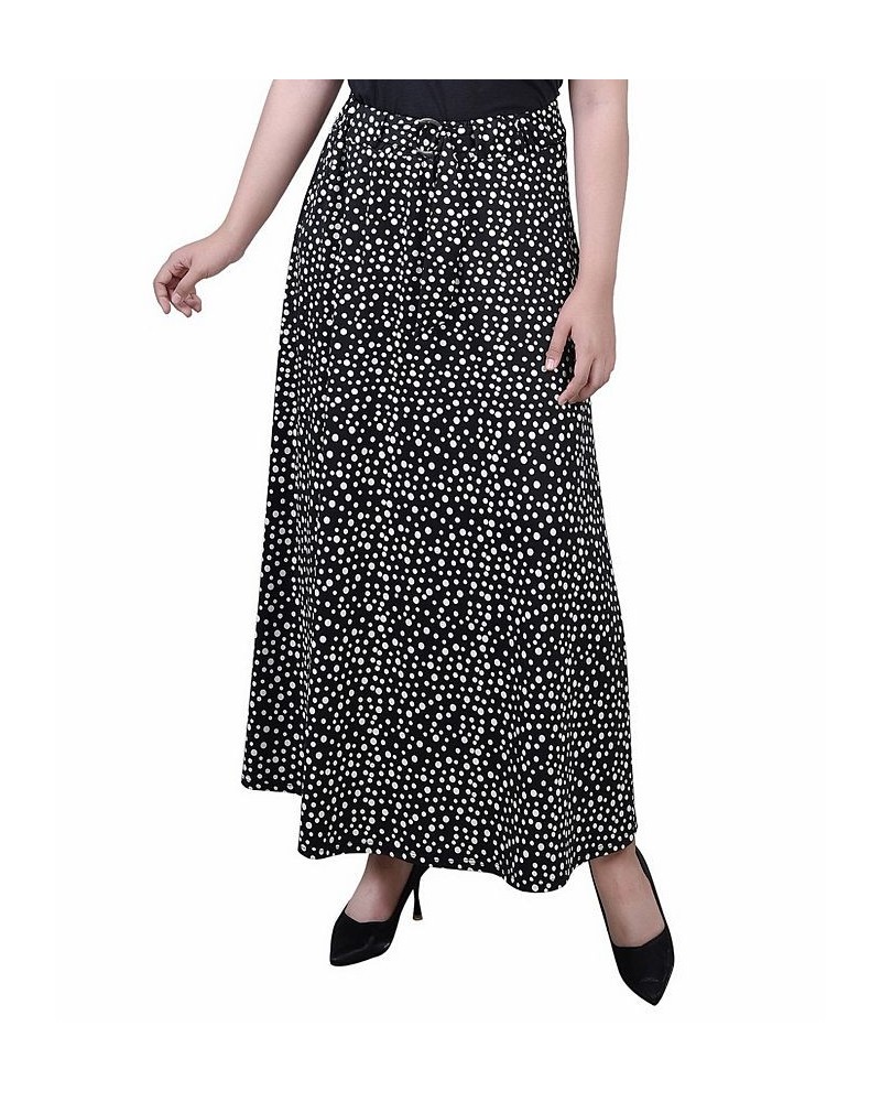 Petite Printed Belted Maxi Skirt Nice Icemoon $18.24 Skirts