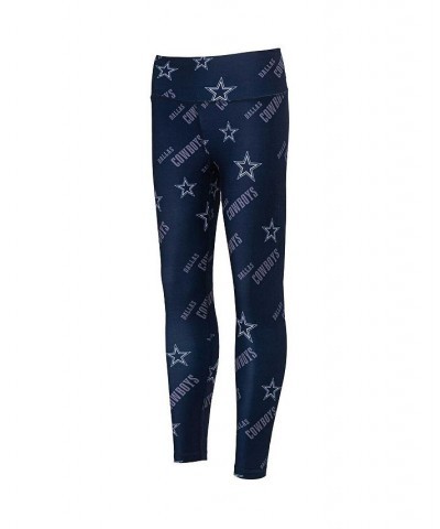 Women's Navy Dallas Cowboys Breakthrough Allover Print Leggings Navy $25.48 Pants