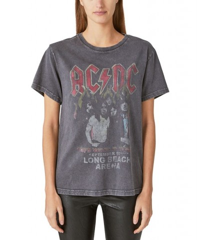 Women's AC/DC Iconic Boyfriend T-Shirt Nine Iron $17.86 Tops