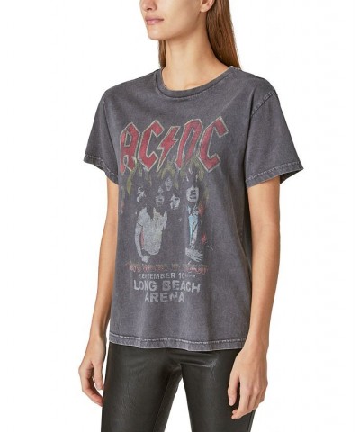 Women's AC/DC Iconic Boyfriend T-Shirt Nine Iron $17.86 Tops