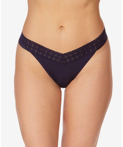 Women's One Size Dream Original Rise Thong Underwear Indigo $16.83 Panty