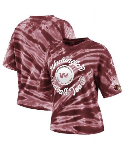 Women's Burgundy Washington Football Team Tie-Dye T-shirt Burgundy $23.10 Tops