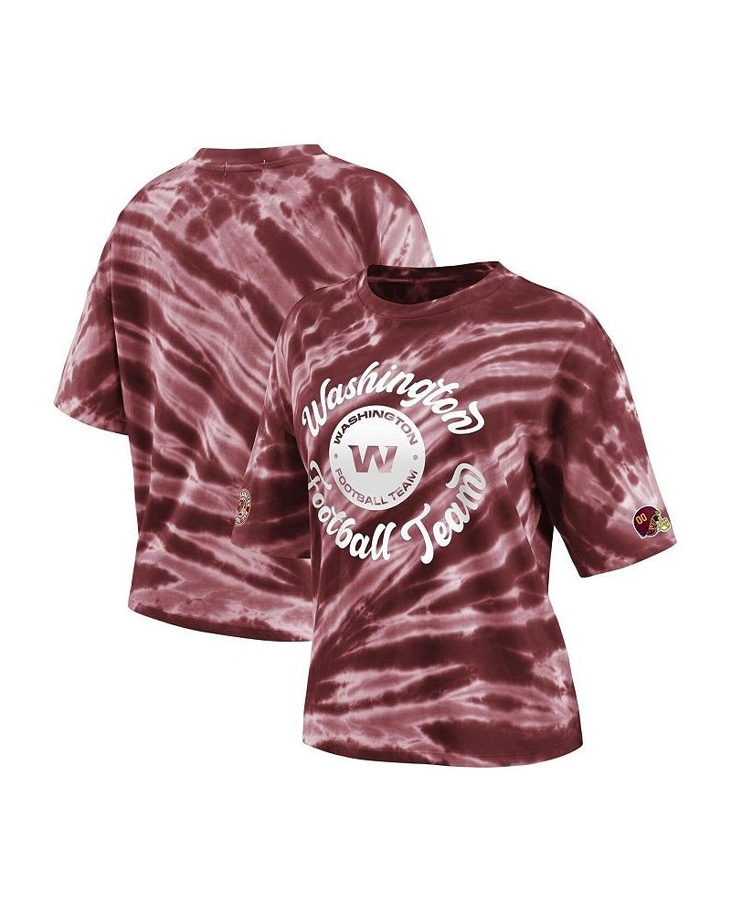 Women's Burgundy Washington Football Team Tie-Dye T-shirt Burgundy $23.10 Tops