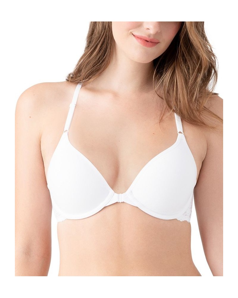 Women's Inspired Eyelet Front Close Bra 953219 White $22.12 Bras