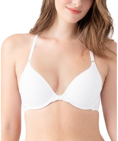 Women's Inspired Eyelet Front Close Bra 953219 White $22.12 Bras