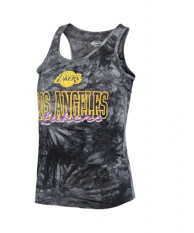 Women's Charcoal Los Angeles Lakers Billboard Tank Top and Shorts Sleep Set Charcoal $20.50 Pajama