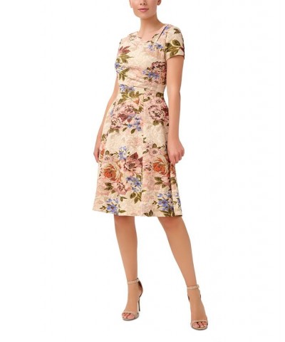 Women's Matlesse Fit & Flare Cocktail Dress Sandshell Multi $83.65 Dresses