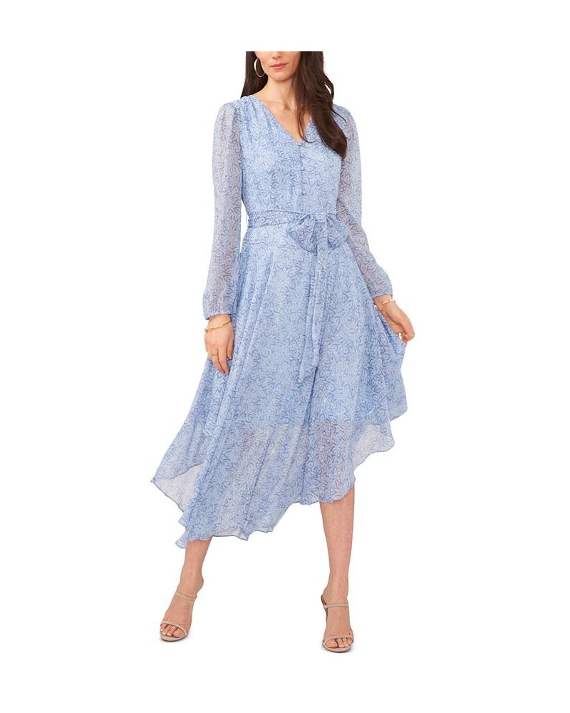 Women's Long Sleeve Tiered Maxi Dress Forget Me Not $44.57 Dresses