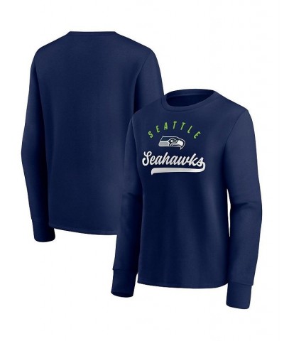 Women's Branded College Navy Seattle Seahawks Ultimate Style Pullover Sweatshirt Navy $28.67 Sweatshirts