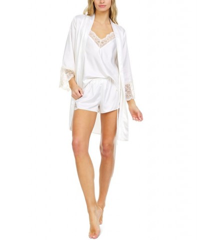 Kit Heart Lace Cami & Tap Shorts Pajama Set Ivory/Cream $18.92 Sleepwear