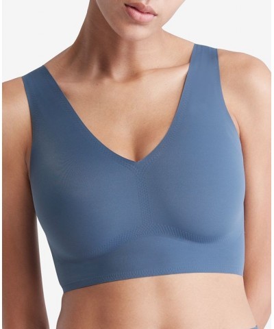 Invisibles Comfort V-Neck Comfort Bralette QF4708 Blue Edge $20.18 Bras