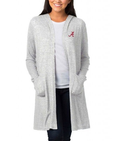 Women's Heathered Gray Alabama Crimson Tide Cuddle Soft Duster Cardigan Heathered Gray $30.55 Sweaters