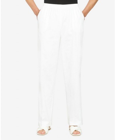 Petite Cool Vibrations Relaxed Fit Go-To Medium Length Pants White $35.11 Pants
