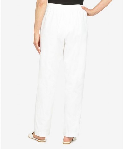 Petite Cool Vibrations Relaxed Fit Go-To Medium Length Pants White $35.11 Pants