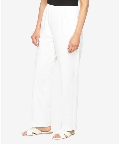 Petite Cool Vibrations Relaxed Fit Go-To Medium Length Pants White $35.11 Pants