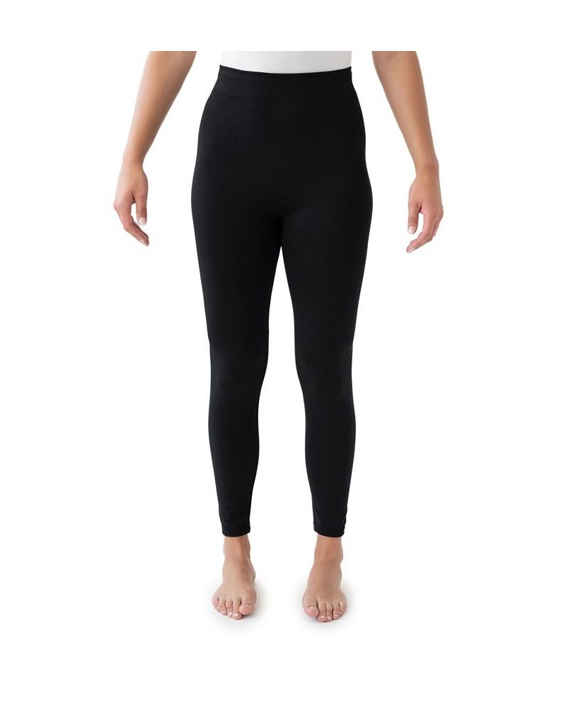 Women's Fleece Lined Leggings Black $17.00 Pants