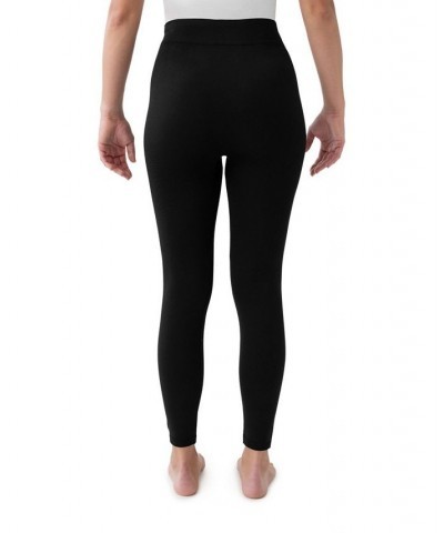 Women's Fleece Lined Leggings Black $17.00 Pants