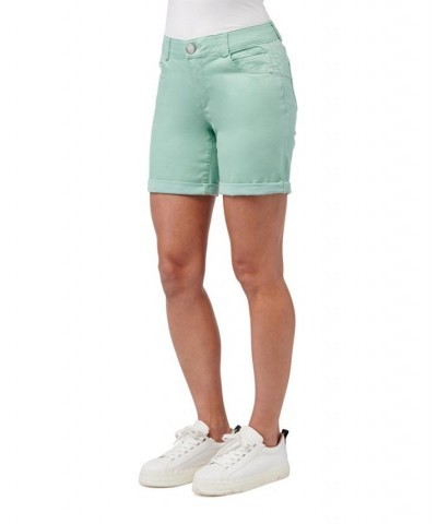 Women's Ab Solution Roll Cuff 7" Shorts Green $34.32 Shorts