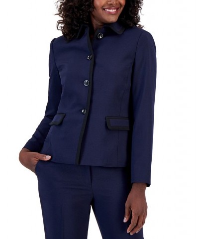 Crepe Button-Up Pantsuit Regular & Petite Sizes Multi $79.90 Pants