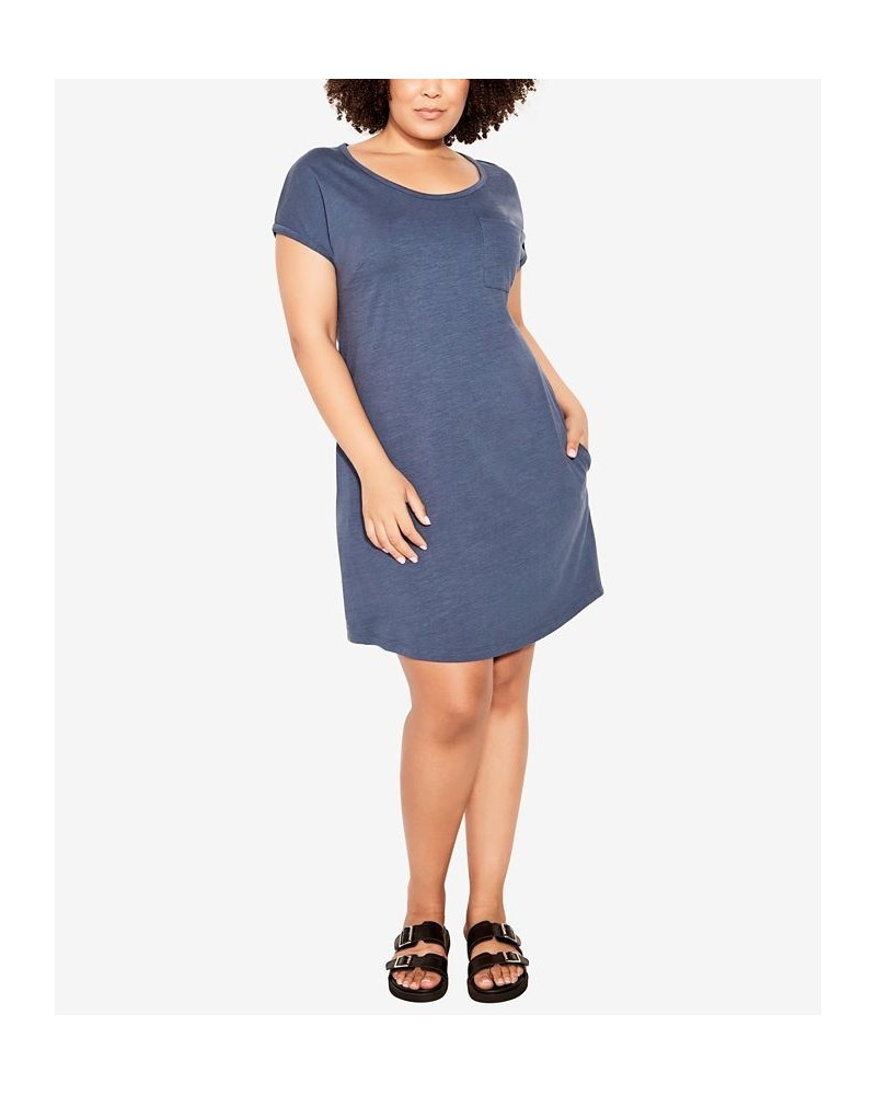 Plus Size Summer Day Dress Steel $28.52 Dresses